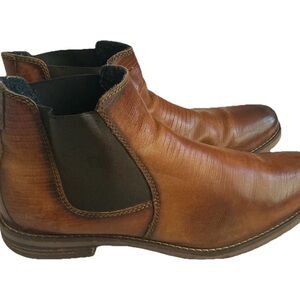 Bugatti Men's Tan/Brown Leather Chelsea Boots Size 10